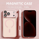 Luxury Magnetic Translucent Matte Case for iPhone