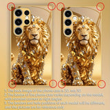 Luxury Diamond Gold Lion Case for Samsung