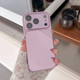 Luxury Mirror Big Windows Shockproof Case For iPhone