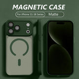 Luxury Magnetic Translucent Matte Case for iPhone