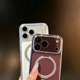 Magnetic 360° Holder Frosted Shockproof Case For iPhone