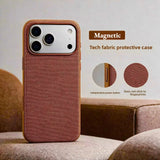 Luxury Tech Woven for Magsafe Magnetic Case for iPhone