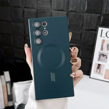 Luxury Matte Magnetic Magsafe Wireless Case for Samsung