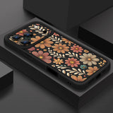 Cartoon Flowers TPU Soft Silicone Case For iPhone