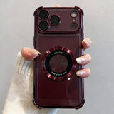 Plating Clear Magnetic Bumper Case for iPhone