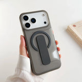 Translucent Grip Holder Card Slot Shockproof Case for iPhone