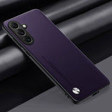 Leather Shockproof Hard Bumper Case For Samsung