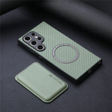 Luxurious Carbon Fiber Leather Case for Samsung