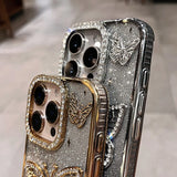 Diamond Butterfly Plating Case for iPhone