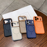 Magsafe Magnetic Soft Silicone Frame Matte Case For iPhone