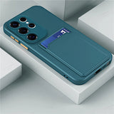Liquid Silicone Card Holder Case For Samsung