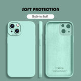 Fluff Protective Soft Liquid Silicone Case for iPhone