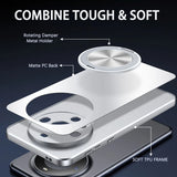 Magnetic Stand Ring Holder Lens Frosted Case for Samsung