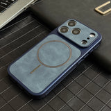 Dissipate Heat Bumper Magnetic Leather Case for iPhone