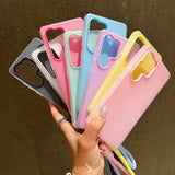 2in1 With Wrist Strap Lanyard Jelly Case For Samsung