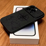 Air Creative Compass Pattern Shockproof  Case For iPhon