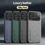 Skin Feeling Magnetic Luxury Leather Case For iPhone
