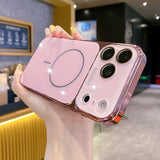 Luxury Plating Tempered Glass Case For iPhone