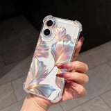 Colorful Petal Pattern Shockproof Case For iPhone