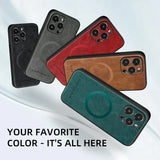 Magnetic Leather Protective Case for iPhone