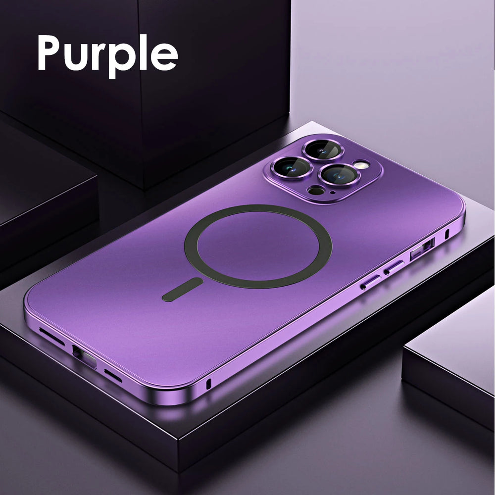 Magsafe Magnetic Frosting Metal Case For iPhone