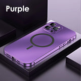 Magsafe Magnetic Frosting Metal Case For iPhone