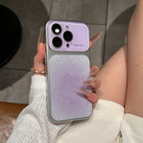 Fashion Crystal Large Window Glitter Gradient Case for iPhone