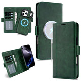 2 in 1 Cards Slot Leather Flip Wallet Case For iPhone