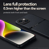 Luxury Magnetic Leather Soft Case For iPhone
