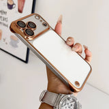 Ultra Thin Plating Clear Hard Frameless Case For iPhone