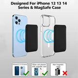 Leather Magnetic Card Holder Wallet For iPhone
