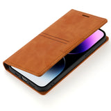 Leather Flip Wallet Magnetic Cards Holder Case for iPhone