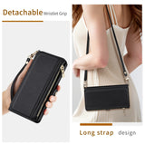 crossbody flip wallet case For Samsung