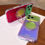 Luxury Magnetic Stand Dopamine Aurora Case for iPhone