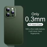 Ultra Thin Matte Translucent Hard Case For iPhone