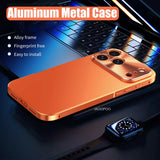 Magnetic Aluminum Frame Metal Case For iPhone