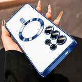 Luxury Clear Plating Magnetic Case For Samsung