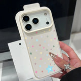 Colorful Stars Print Silicone Case For iPhone
