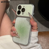 Fashion Crystal Large Window Glitter Gradient Case for iPhone