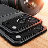 Matte Leather Magnetic Shockproof Case for iPhone