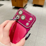 Fashion Large Window Glitter Color Contrast Case for iPhone