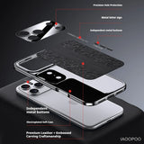 Luxurious Leather Electroplated Soft TPU Case For iPhone