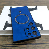 Luxury Leather Magnetic Case For Samsung