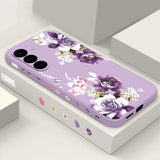 Purple Peony Flower Case For Samsung