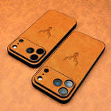 Luxury Faux Leather Cover Case For iPhone