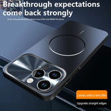 Luxury Colorful Magnetic Large Window Case For iPhone