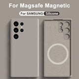Liquid Silicone Magnetic Shockproof Case For Samsung