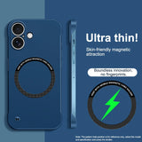Ultra Thin Hard PC Magnetic Frameless Case For iPhone