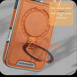 Magnetic Rotat Bracket Leather Case For iPhone