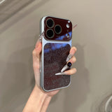 Fashion Crystal Large Window Glitter Gradient Case for iPhone